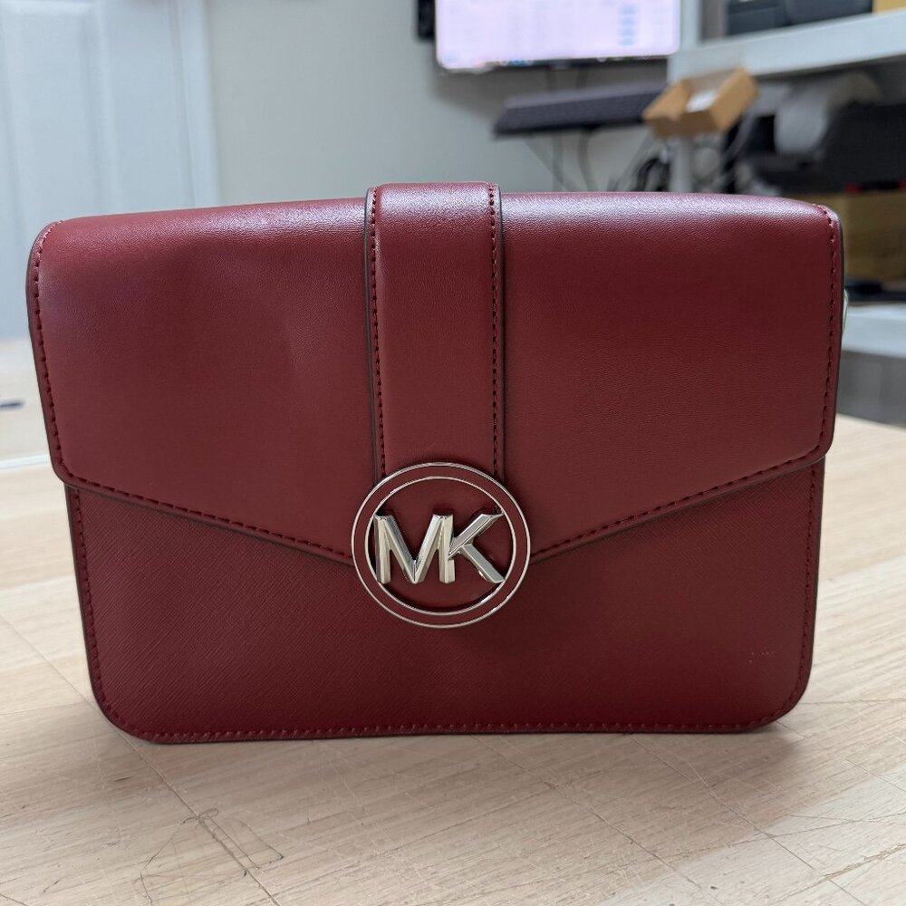 Michael Kors Medium Carmen Mulberry Convertible Crossbody and Shoulder Strap